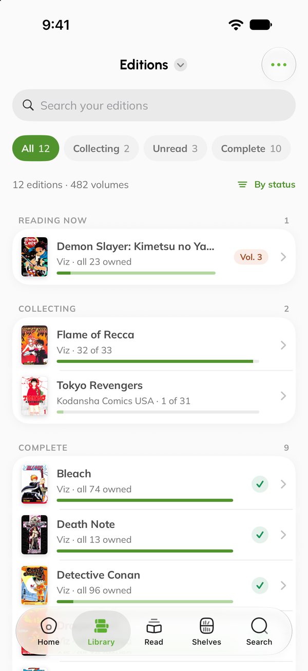 Editions on iPhone